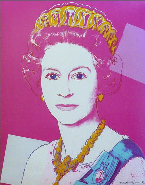 Andy Warhol Portrait Print - Queen Elizabeth II of the United Kingdom (from Reigning Queens)