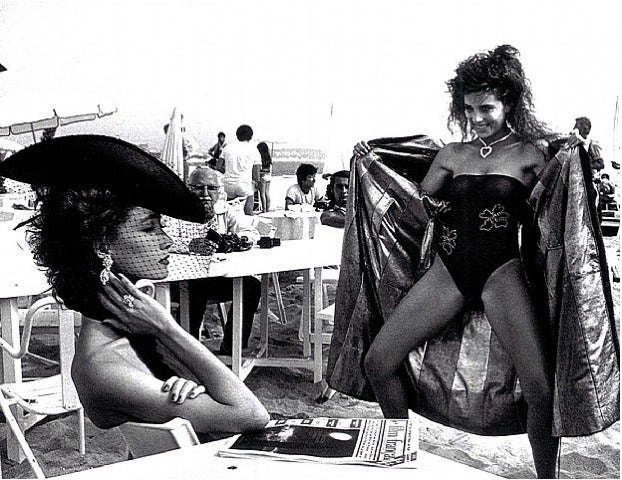 Helmut Newton Black and White Photograph - French Vogue