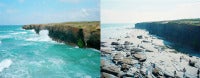 Las Catedrales Time Tide diptych (left and right)