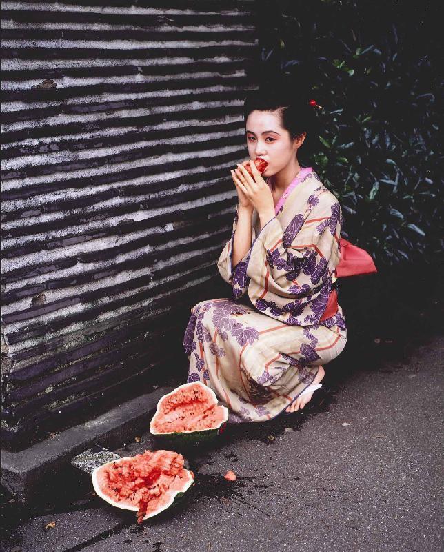 Nobuyoshi Araki Portrait Photograph - Watermelon Girl
