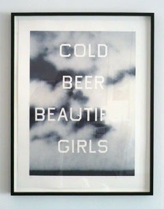 Cold Beer, Beautiful Girls - Print by Ed Ruscha