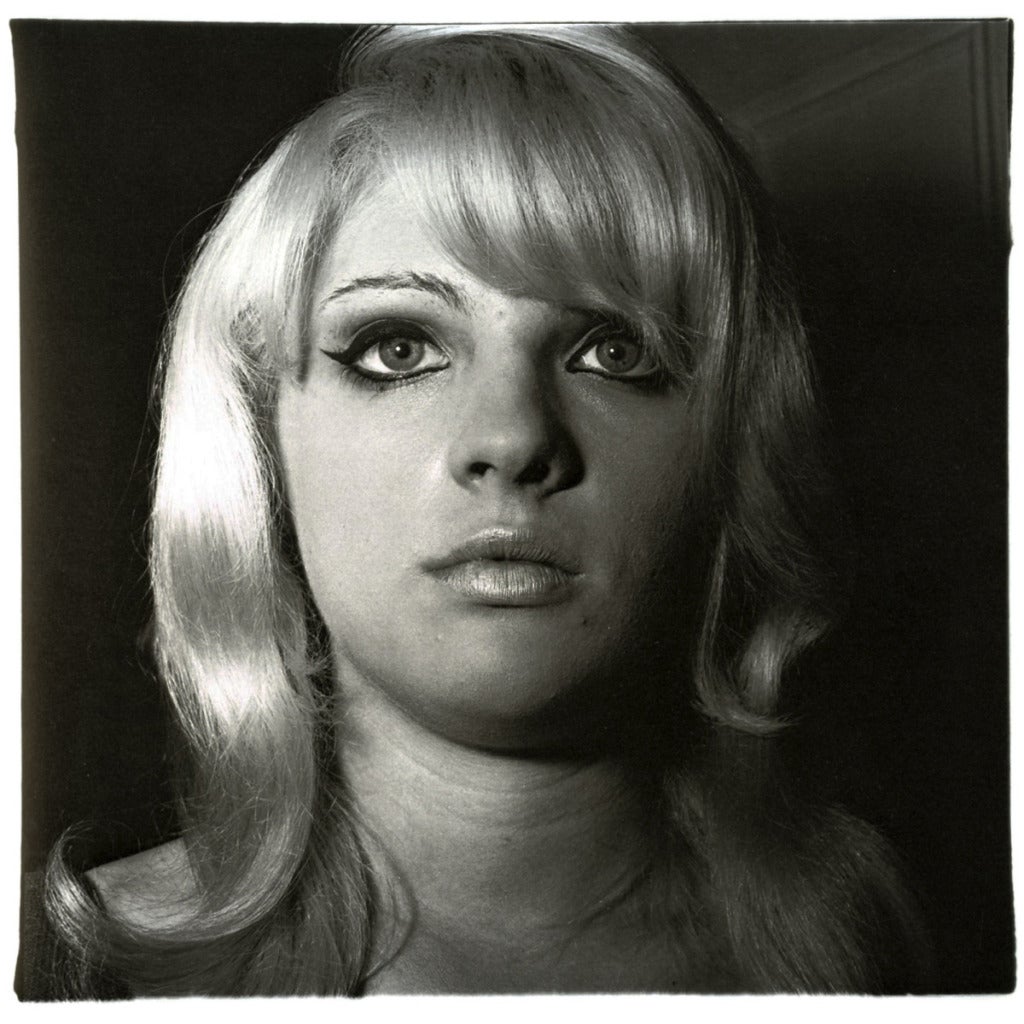 Diane Arbus Portrait Photograph - Blond Girl with Shiney Lipstick