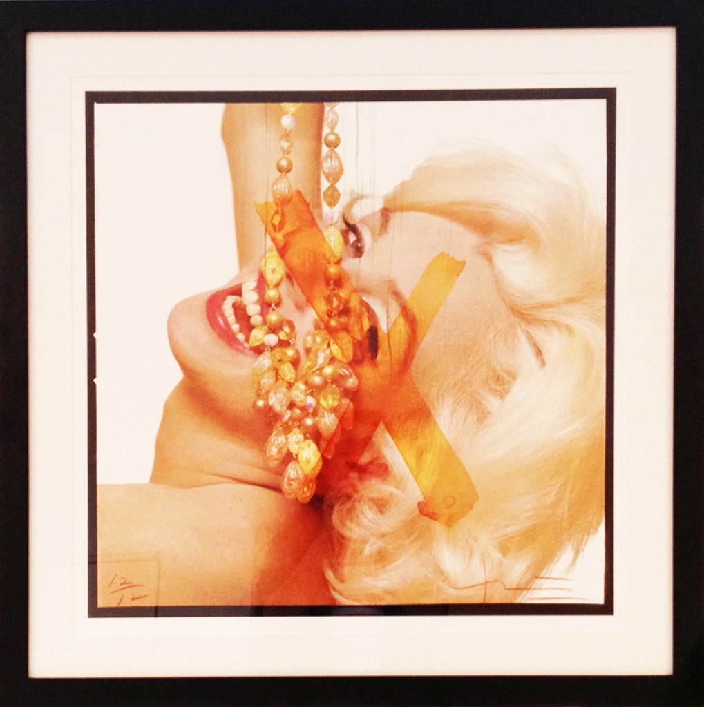 Bert Stern Color Photograph - Marilyn Monroe, Rejected with Red Lipstick (from the last sitting)