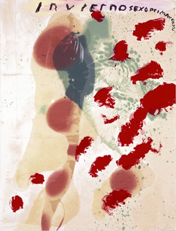 Julian Schnabel Abstract Print - Invierno Primaveral