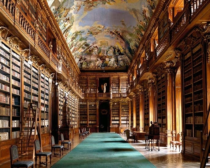 Massimo Listri Interior Print - Strahov Library, Prague
