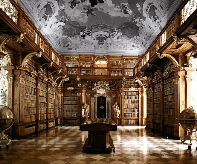 Massimo Listri Interior Print - Biblioteca dell'Abbazia, Melk