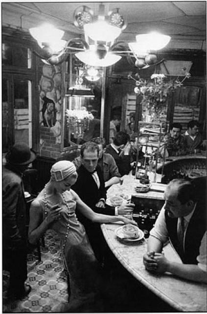 Frank Horvat Figurative Photograph - Paris "Le Chien Qui Fume", 1957
