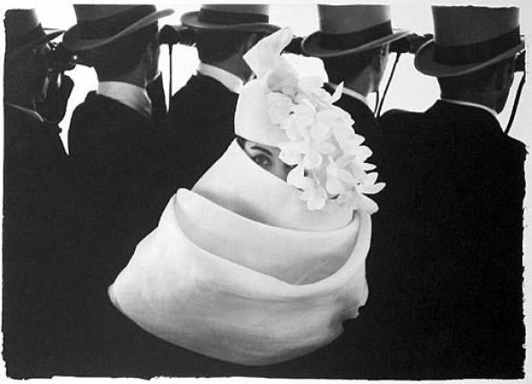 Frank Horvat Black and White Photograph - Givenchy Hat A, 1958