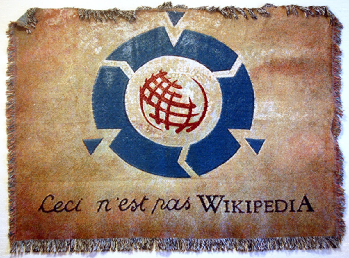 Wikipedia „ Ceci n'est pas“ (Nichts von Wikipedia