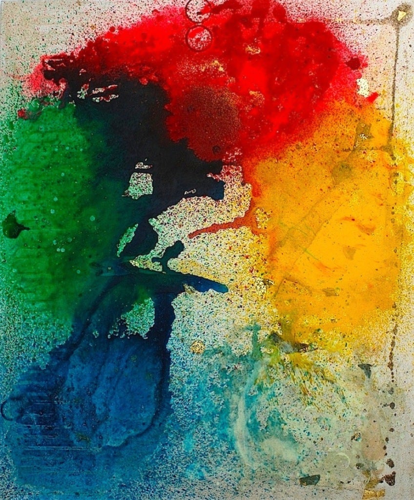 Agni Zotis Abstract Painting - Buddah of Infinte Light (Simplicity is Complex series)