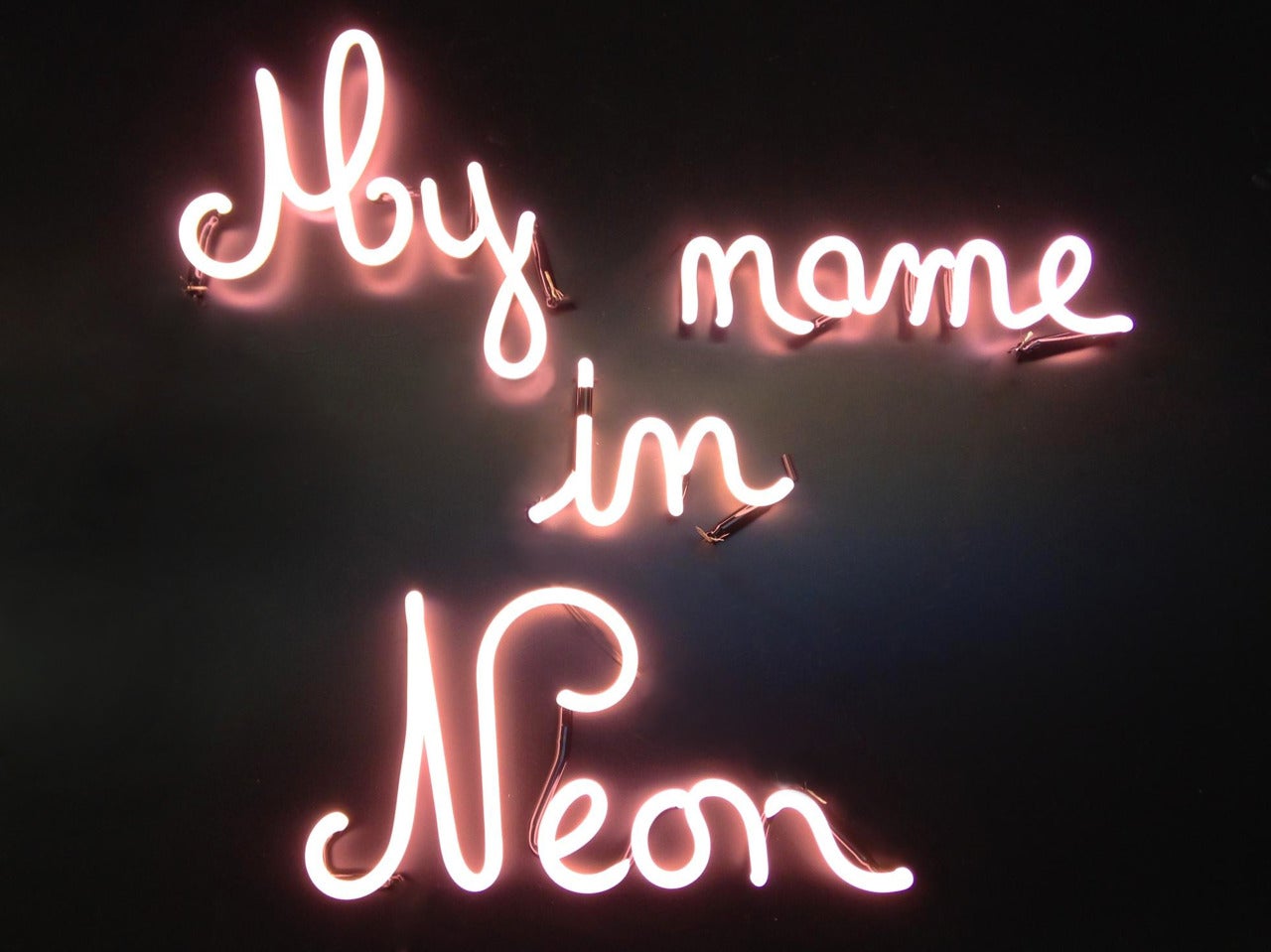 Your Name in Neon - Sculpture by Esmeralda Kosmatopoulos