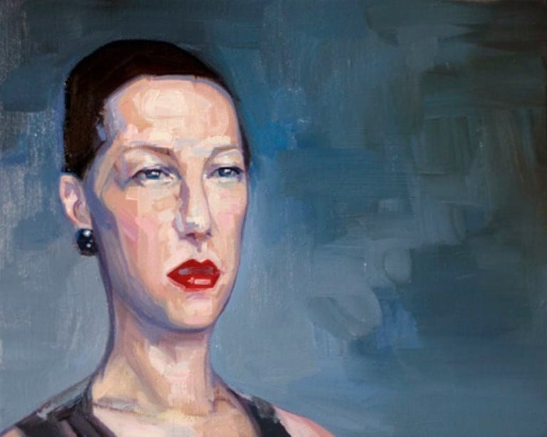 Sandro Kopp Portrait Painting - Justin (from Skype portraits series)