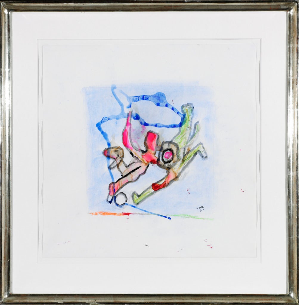 Roberto Matta Abstract Drawing - Foot Musik