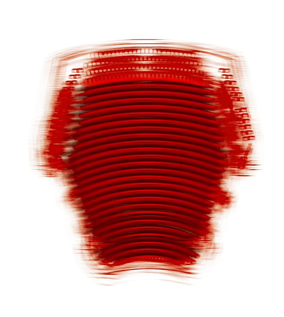 Alice Tully Hall, par Guillermo Kuitca (abstrait rouge) en vente 1