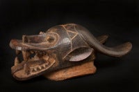 Antique Senufo Korubla Fire-spitter Mask