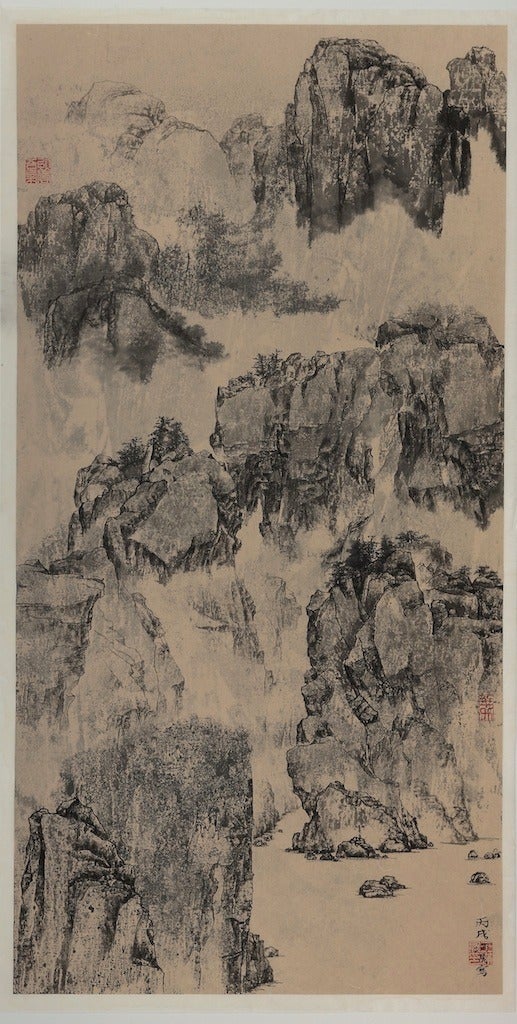 Mansheng Wang Landscape Painting - Memory of Wuxia