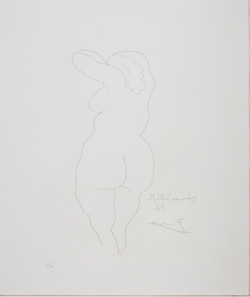 Femme vue de dos - Print by Pablo Picasso