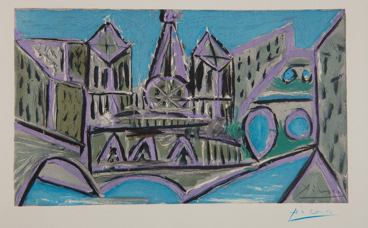 Pablo Picasso Landscape Print - Notre Dame II
