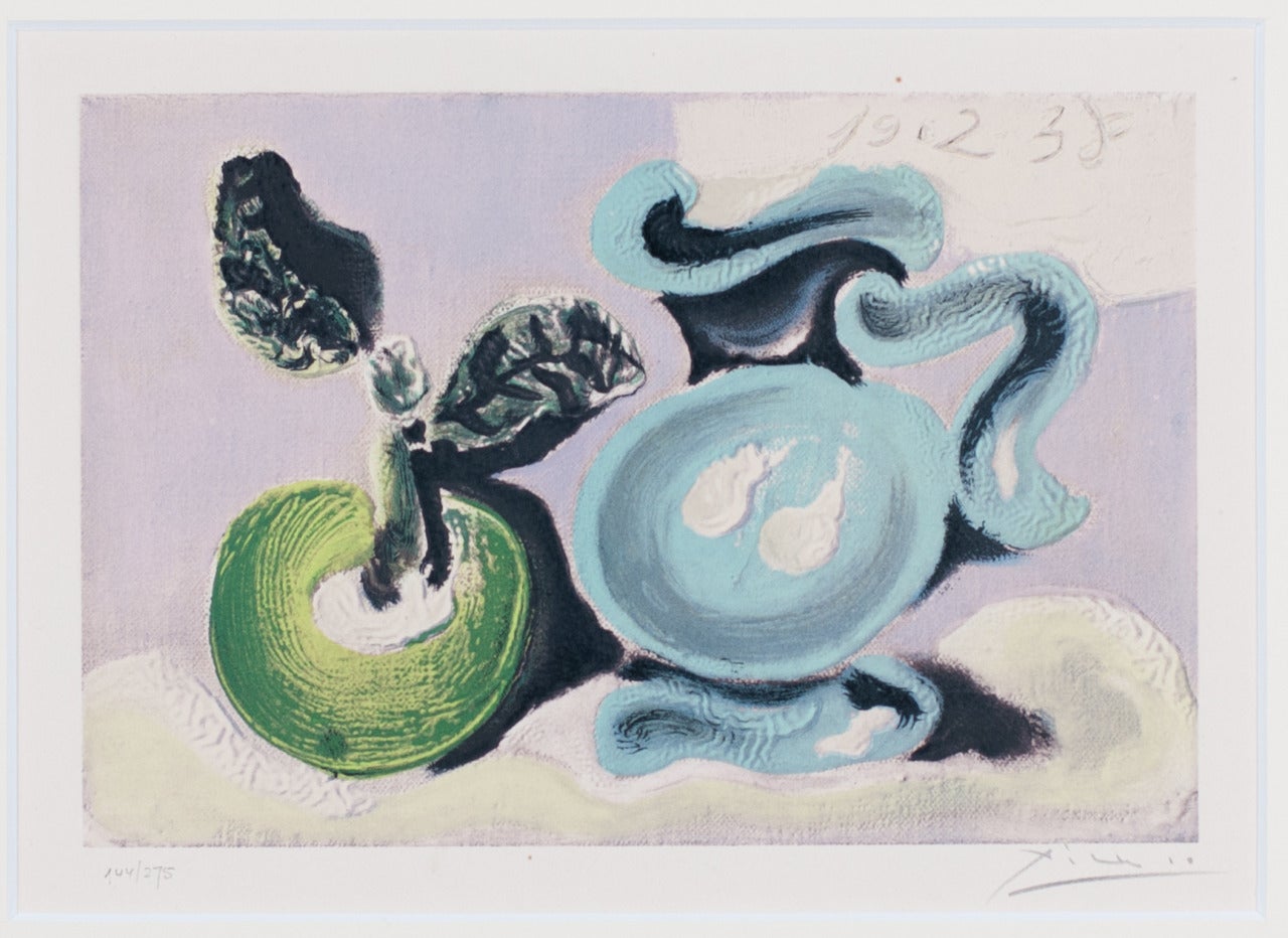 Pablo Picasso Still-Life Print - The blue pot