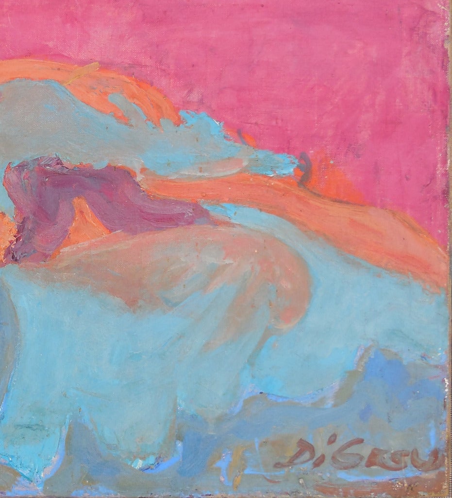 reclining female figure painting