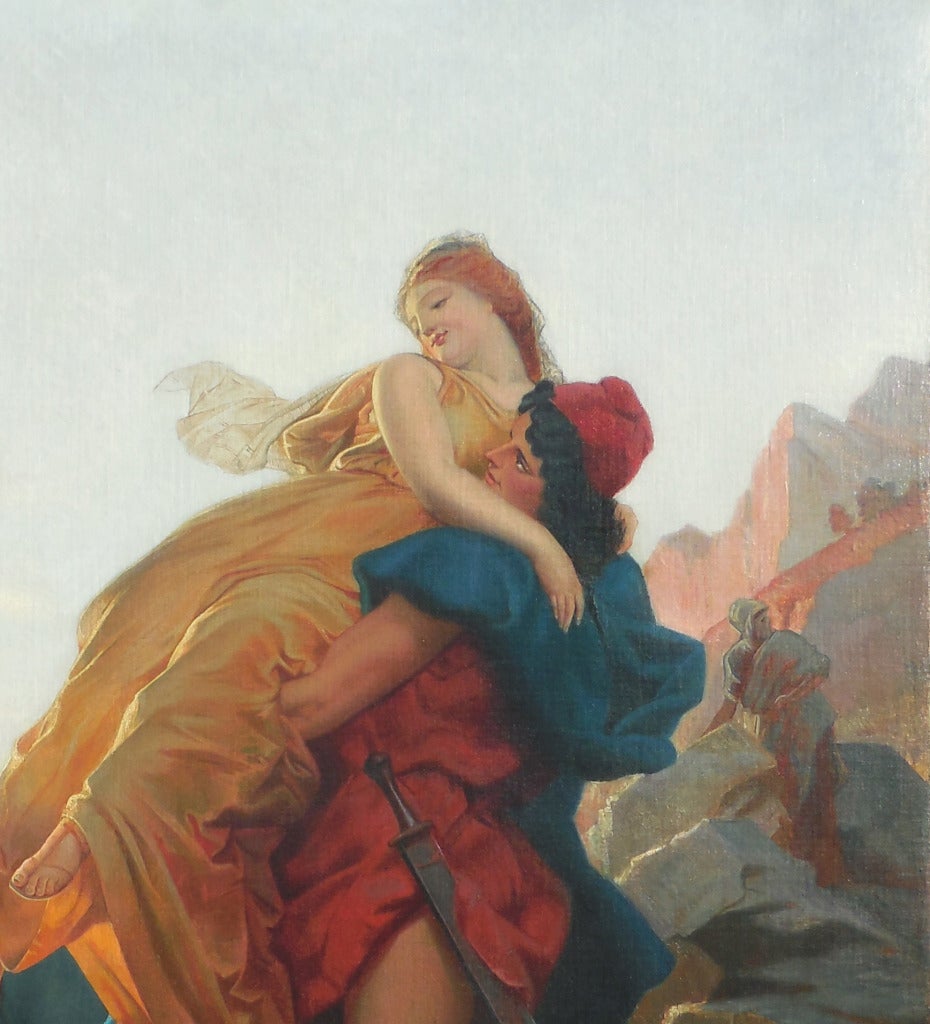 Paris and Helen - Painting by Rudolf Friedrich von Deutsch