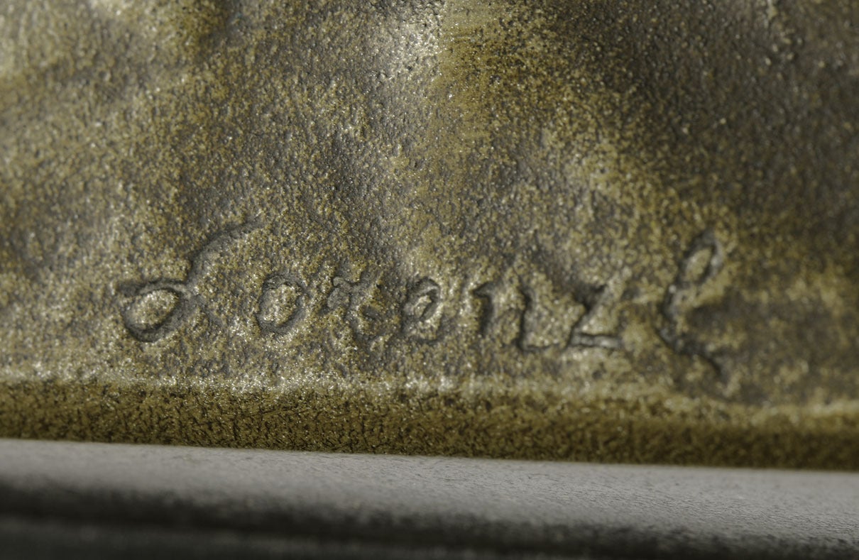 Österreichische Art-Déco-Bronze „Greyhounds“ von Josef Lorenzl