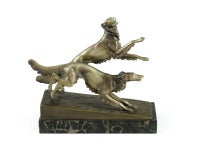 Austrian Art Deco Bronze "Greyhounds"