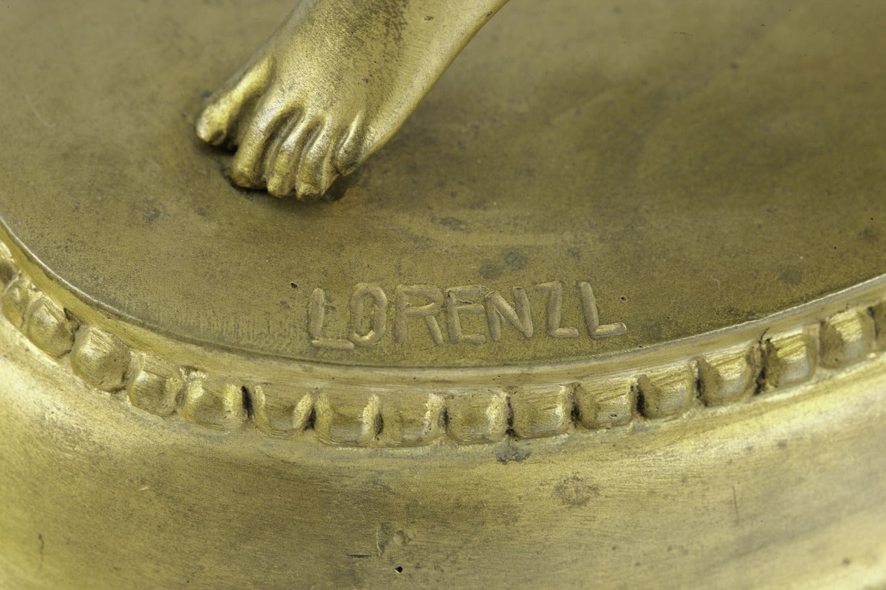 Austrian Art Deco Bronze "Captive bird"