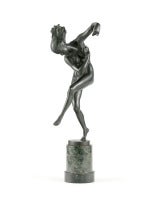 Austrian Art Deco Bronze "Fire dancer"