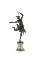Austrian Art Deco Bronze "Danseuse"
