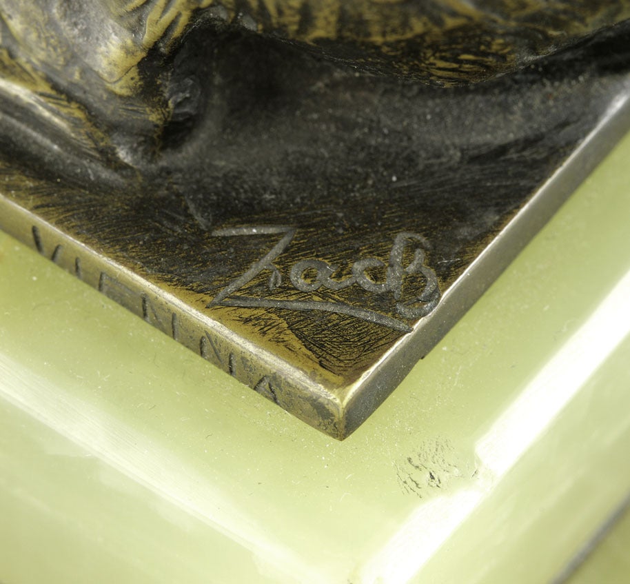 Austrian Art Deco Lamp "Little Monkeys" by Bruno Zach