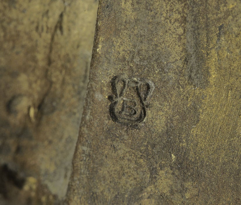 Wiener Bronze Lamp "The antique dealer"