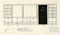 Draft for the gallery room of Fritz Waerndorfer`s mansion