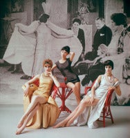 1920's Backdrop Three Minidresses Seated 8