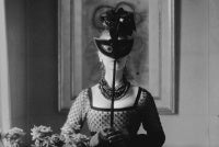 Vintage Dior, St. Laurent's Mask with "Lola" Dress
