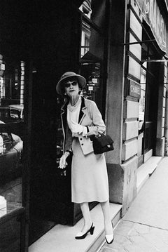 Coco Enters Her Shop on the Rue Fauborg St. Honore