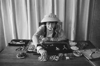 grace kelly chanel Vintage Coco Chanel Creates Jewelry In Her Workroom