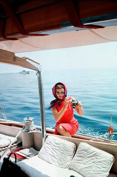 Jacqueline Kennedy Taking a Picture Using Mark Shaw's Camera
