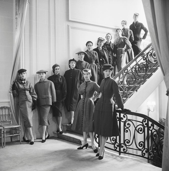 Mark Shaw Black and White Photograph - The First Thirteen Diors, 1953