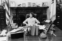 Jacqueline Kennedy Sits at JFK's Senate Desk in 1959