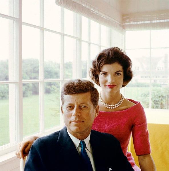 Mark Shaw Portrait Photograph - Portrait of John F. and Jacqueline Kennedy