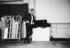 Yves St. Laurent in His Studio