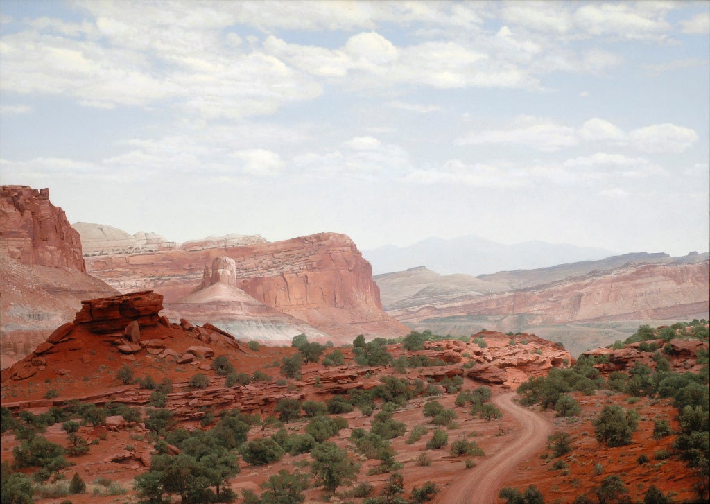 Richard Thomas Davis Landscape Painting - Red Rock