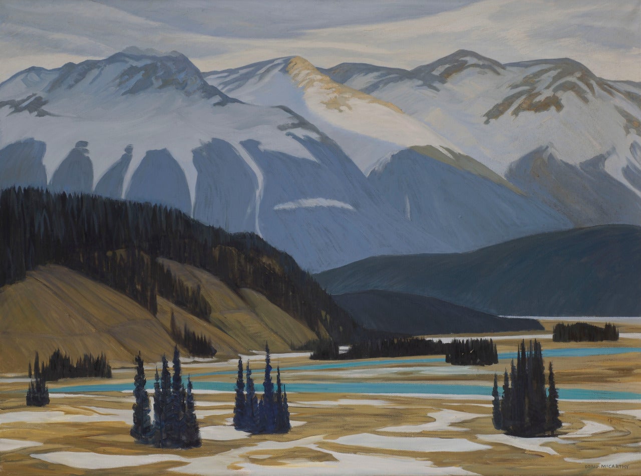 From Tunnel Mountain - Painting by Doris Jean McCarthy