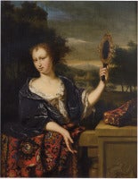 An Elegant Lady with a Mirror