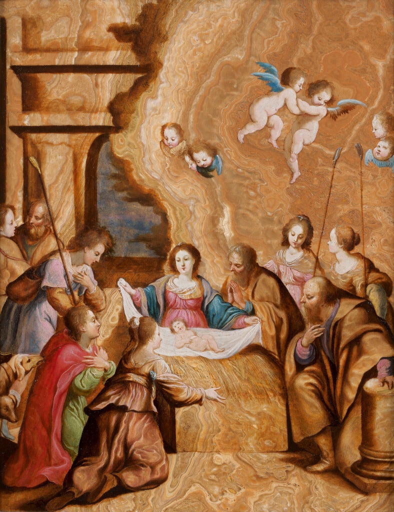The Adoration of the Shepherds - Painting by Pieter Lisaert IV