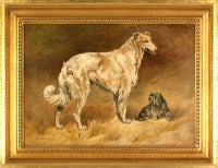 Borzoi and Skye Terrier, Property of Her Majesty, Queen Alexandra