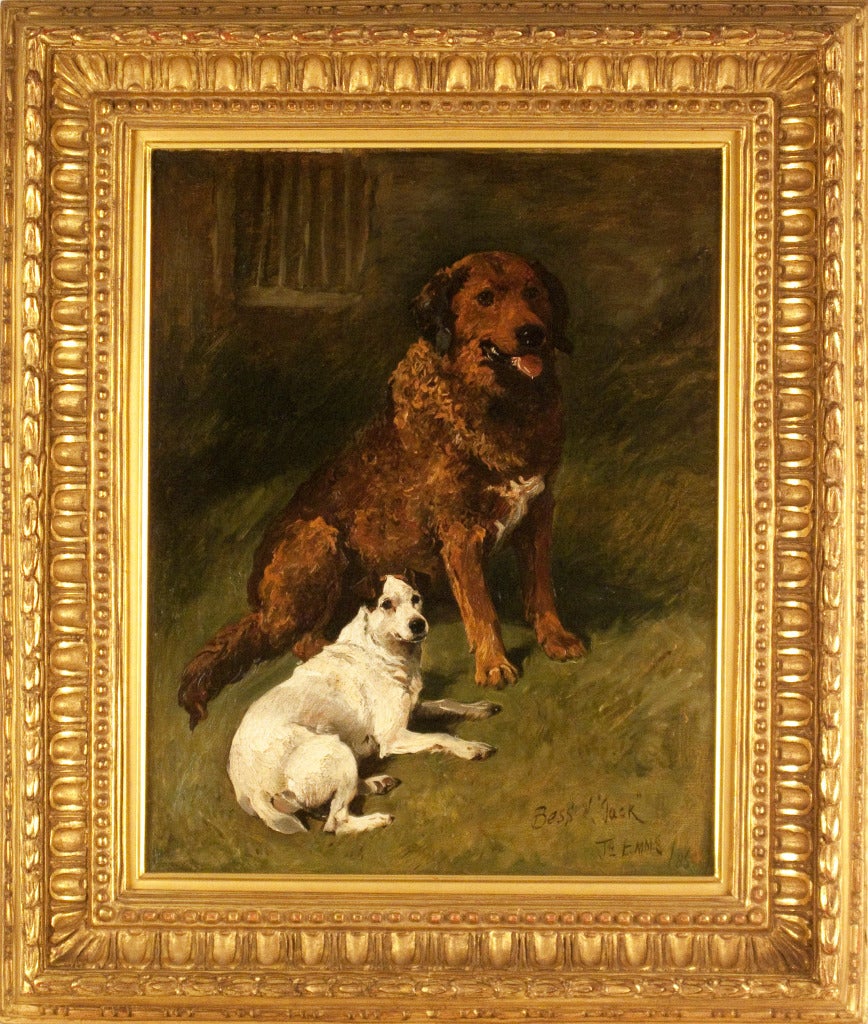 John Emms Animal Painting - Bess and Jack, 1886