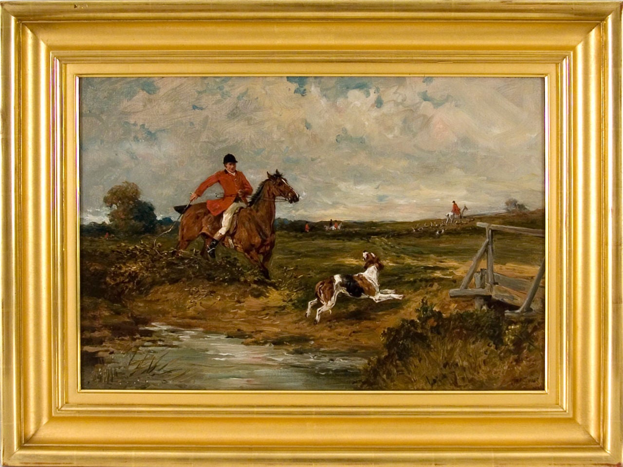 John Emms Animal Painting - The Whipper-in