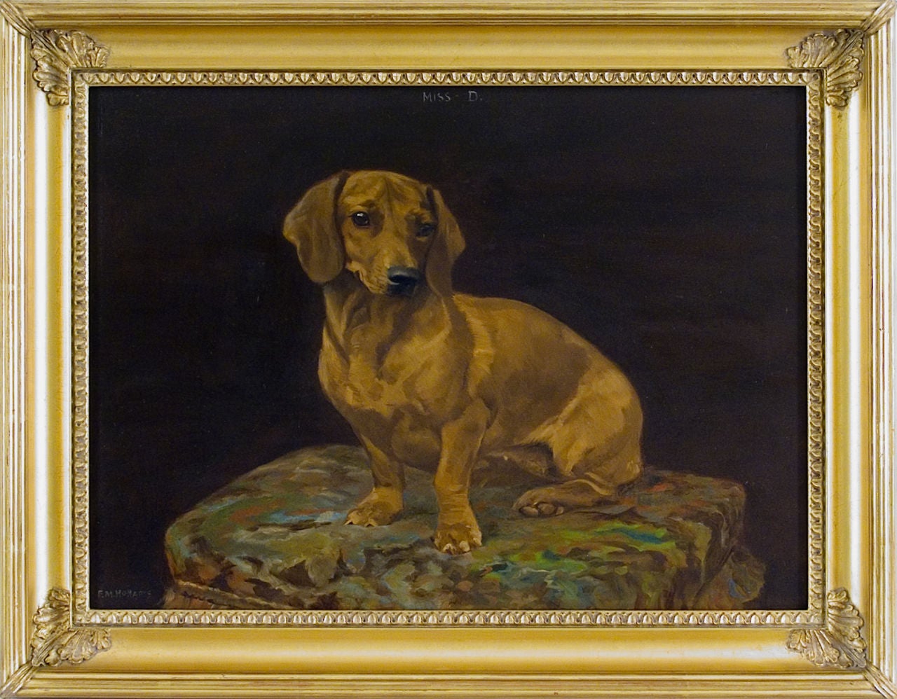 Frances (Florence) Mabel Hollams Animal Painting - Miss D